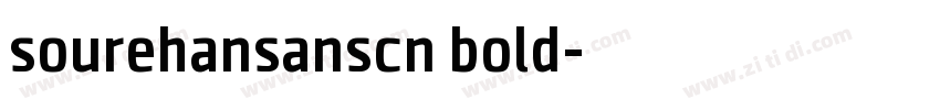 sourehansanscn bold字体转换